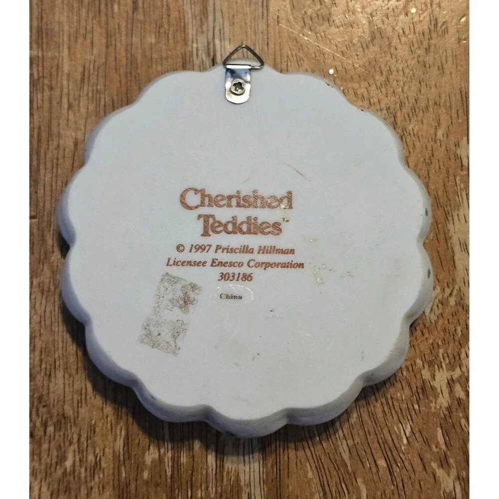 Teddy Bear Hanging Trinket 1997 Cherished Teddies Heaven Has Blessed This Day